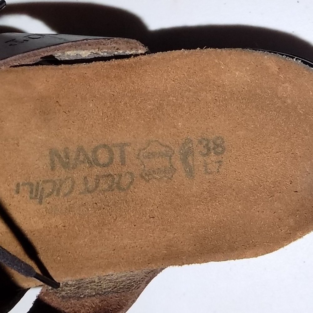Naot Lace brown buffalo leather EU38 US7 - Picture 9 of 11